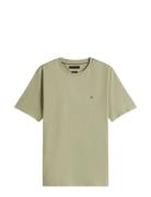 Essential Reg Fit Heather Tee Tops T-shirts Short-sleeved Khaki Green ...