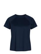 Women Sports T-Shirt Sport T-shirts & Tops Short-sleeved Navy ZEBDIA