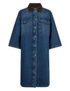 Mmvikka Lara Dress Polvipituinen Mekko Blue MOS MOSH