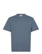 Basic T-Shirt Héritage Tops T-shirts Short-sleeved Blue Armor Lux