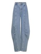 Cargo Denim Pants Bottoms Jeans Wide Blue ROTATE Birger Christensen