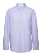 Marlon Shirt Tops Shirts Long-sleeved Blue Noella