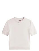 Tjw Essential Ss Sweater Tops Knitwear Jumpers Cream Tommy Jeans