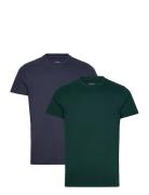 Twin Pack Crew Tops T-shirts Short-sleeved Multi/patterned Lee Jeans