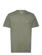 Ss Patch Logo Tee Tops T-shirts Short-sleeved Green Lee Jeans