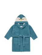 Lily Penguin Bathrobe Aamutakki Kylpytakki Blue Liewood