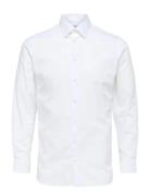 Slhslimethan Shirt Ls Classic Noos Tops Shirts Business White Selected