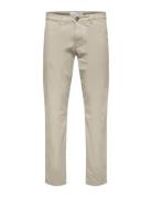 Slh175-Slim New Miles Flex Pant Noos Bottoms Trousers Chinos White Sel...