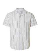 Slhrelaxsun Shirt Ss Resort Tops Shirts Short-sleeved White Selected