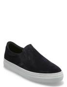 Slhdavid Chunky Suede Slipon Tennarit Sneakerit Black Selected