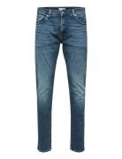Slh175-Slimleon 31601 M.blue Soft W Bottoms Jeans Slim Blue Selected