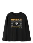 Nkmvictor Ls Rlx Top Tops T-shirts Long-sleeved T-shirts Black Name It