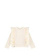 Rith Tops T-shirts Long-sleeved T-shirts Cream Molo