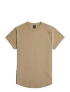 Lash R T S\S Tops T-shirts Short-sleeved Beige G-Star RAW