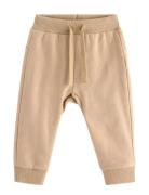 Trousers Face At Back Bottoms Sweatpants Beige Lindex