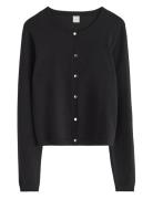 Cardigan Basic Tops Knitwear Cardigans Black Lindex