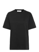True Heavy Boxy Tee Tops T-shirts & Tops Short-sleeved Black Organic B...