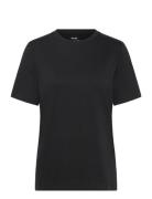 Cotton Jersey Jess Tee Fav Tops T-shirts & Tops Short-sleeved Black Ma...