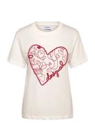 Roma Tops T-shirts & Tops Short-sleeved White Desigual