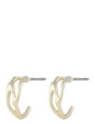 Wave Small Pattern Ear Accessories Jewellery Earrings Hoops Gold SNÖ O...