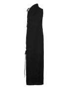 Crinkle Dress Black Crinkle-42 Maksimekko Juhlamekko Black Hope