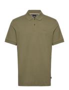 Pallas Tops Polos Short-sleeved Green BOSS