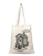 Sauna Tote Bag Shopper Laukku Cream Makia