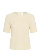 Sllupina Claudetta Tee Tops T-shirts & Tops Short-sleeved Cream Soaked...