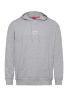 Laze Hoodie Tops Sweat-shirts & Hoodies Hoodies Grey HUGO
