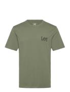 Medium Wobbly Lee Tee Tops T-shirts Short-sleeved Green Lee Jeans