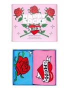 2-Pack Mother's Day Socks Gift Set Lingerie Socks Regular Socks Pink H...