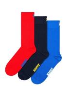 3-Pack Solid Socks Lingerie Socks Regular Socks Multi/patterned Happy ...