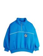 Ritzratz Patch Half Zip Sweatshirt Tops Sweat-shirts & Hoodies Sweat-s...