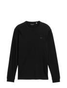 Basic Longsleeve Tops T-shirts Long-sleeved Black Tom Tailor
