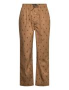 Signature Pony Cotton Pajama Pant Olohousut Beige Polo Ralph Lauren