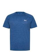 Ua Tech Textured Ss Tops T-shirts Short-sleeved Blue Under Armour