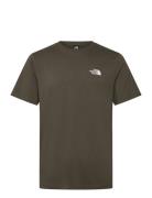 M S/S Simple Dome Tee Sport T-shirts Short-sleeved Brown The North Fac...