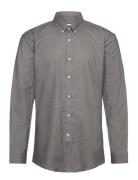 Yarn Dyed Oxford Superflex Shirt Tops Shirts Casual Grey Lindbergh