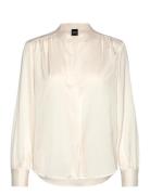 Banora18 Tops Blouses Long-sleeved Cream BOSS