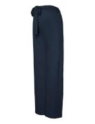 Mlselima Wide Jrs Pants Hw Bottoms Trousers Wide Leg Navy Mamalicious