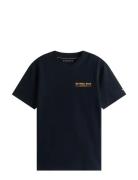 Hilfiger Herald Back Graphic Tee Tops T-shirts Short-sleeved Navy Tomm...