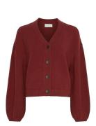 Mschzafina Cardigan Tops Knitwear Cardigans Burgundy MSCH Copenhagen