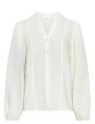 Mschblanka Amrita Shirt Tops Shirts Long-sleeved White MSCH Copenhagen