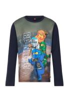 Lwtaffy 608 - T-Shirt L/S Tops T-shirts Long-sleeved T-shirts Navy LEG...