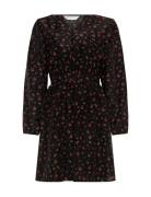 Mschnancy Dress Aop Lyhyt Mekko Black MSCH Copenhagen
