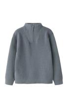 Nmmnesolle Ls Knit Tops Knitwear Pullovers Blue Name It
