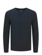 Jjeorganic Basic Tee Ls O-Neck Noos Tops T-shirts Long-sleeved Navy Ja...