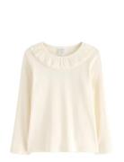 Ribbad Topp Tops Blouses & Tunics Cream Lindex