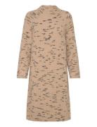 Slliora Dress Polvipituinen Mekko Beige Soaked In Luxury