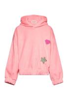 Hooded Sweatshirt Tops Sweat-shirts & Hoodies Hoodies Pink Billieblush